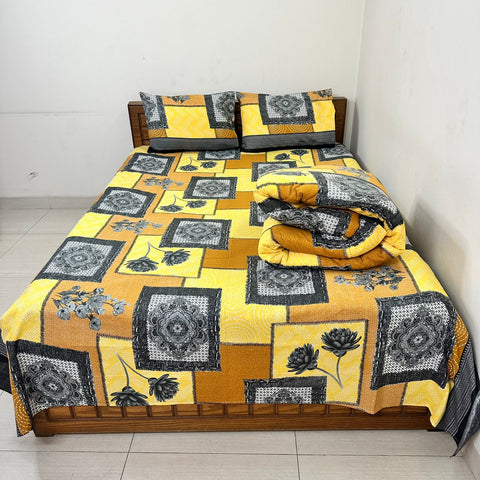 Cotton Comforter Bedsheet Combo (LBB-048)