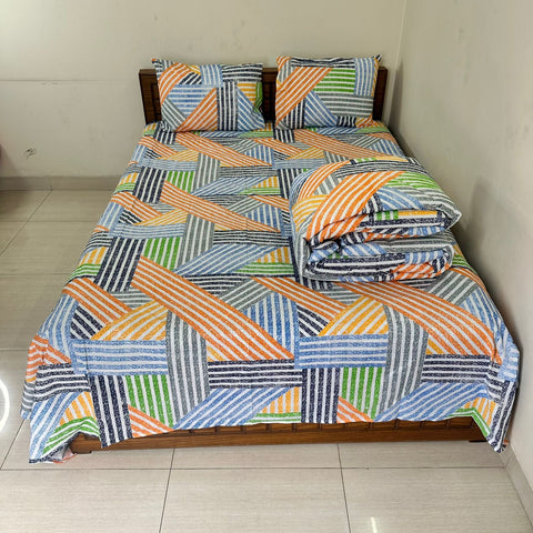 Cotton Comforter Bedsheet Combo (LBB-056)