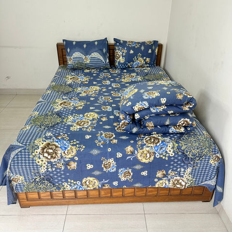 Cotton Comforter Bedsheet Combo (LBB-057)