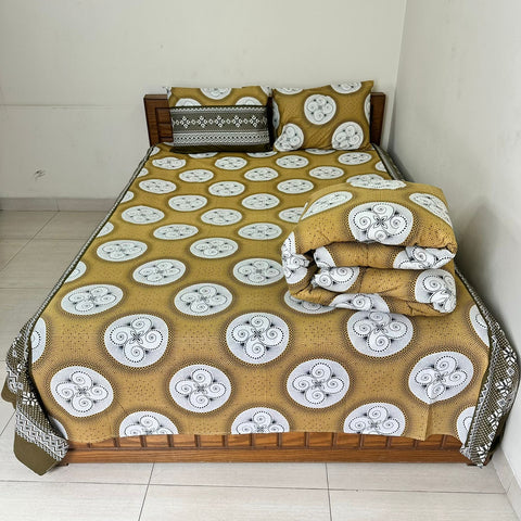 Cotton Comforter Bedsheet Combo (LBB-060)