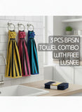 BASIN TOWEL 3 PIECES COMBO
