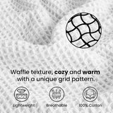 King Size Organic Waffle Blanket 100% Cotton (BLANKET-33K)