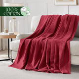 King Size Organic Waffle Blanket 100% Cotton (BLANKET-35K)