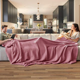 King Size Organic Waffle Blanket 100% Cotton (BLANKET-34K)