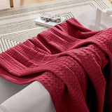 King Size Organic Waffle Blanket 100% Cotton (BLANKET-35K)