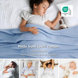 King Size Organic Popcorn Blanket 100% Cotton (BLANKET-41K)