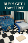 2 BEDSHEET WITH 1 TOWEL FREE COMBO