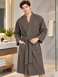 Luxury Cotton Linen Blend Bathrobe (Design-69)