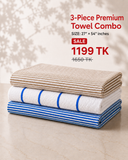 3-Piece Premium Towel Combo