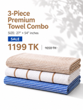 3-Piece Premium Towel Combo
