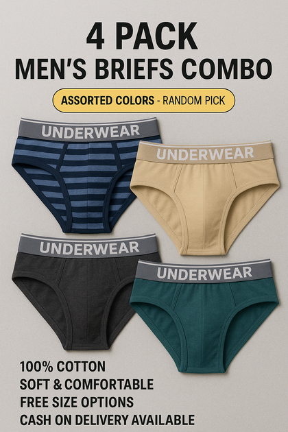 MEN'S 4 PIECES BRIEF COMBO