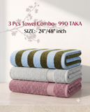 RANDOM COLOR 3 PCS TOWEL COMBO- 990 TAKA