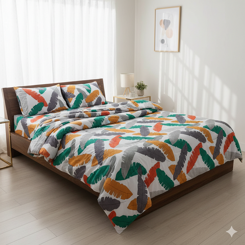 Cotton Comforter Bedsheet Combo (LBB-059)