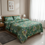 Cotton Comforter Bedsheet Combo (LBB-047)