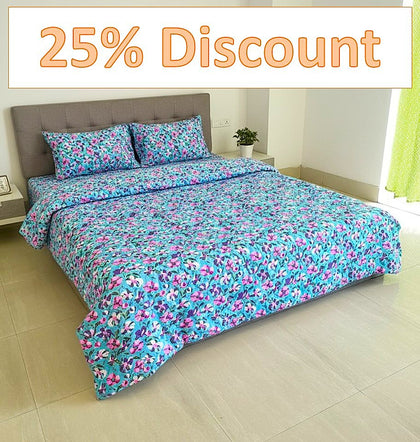 (25% Discount) Comforter + Bedsheet LBB-041