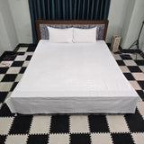 100% 3pcs Cotton Bedsheet (FZK-White)