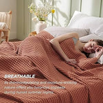 King Size Organic Waffle Blanket 100% Cotton (BLANKET-5K)