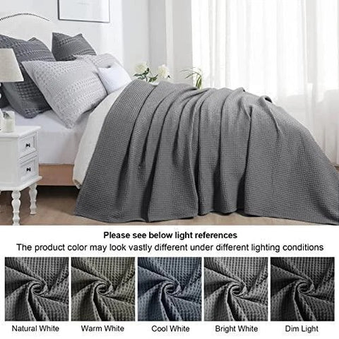 King Size Organic Waffle Blanket 100% Cotton (BLANKET-6K)
