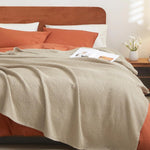 King Size Organic Waffle Blanket 100% Cotton (BLANKET-7K)