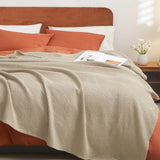 King Size Organic Waffle Blanket 100% Cotton (BLANKET-7K)