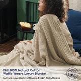 King Size Organic Waffle Blanket 100% Cotton (BLANKET-7K)