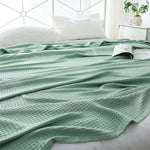 King Size Organic Waffle Blanket 100% Cotton (BLANKET-8K)