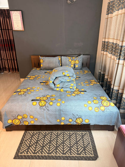 Cotton Comforter Bedsheet Combo (LBB-061)