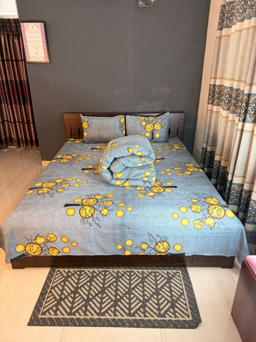 Cotton Comforter Bedsheet Combo (LBB-061)