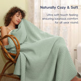 King Size Organic Waffle Blanket 100% Cotton (BLANKET-8K)