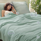 King Size Organic Waffle Blanket 100% Cotton (BLANKET-8K)