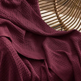 King Size Organic Waffle Blanket 100% Cotton (BLANKET-34K)