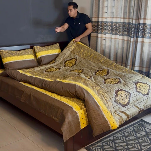 Cotton Comforter Bedsheet Combo (LBB-062)