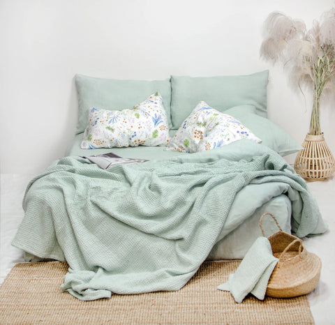 King Size Organic Popcorn Blanket 100% Cotton (BLANKET-40K)