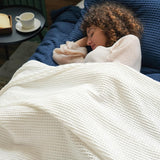King Size Organic Waffle Blanket 100% Cotton (BLANKET-46K)