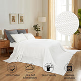King Size Organic Waffle Blanket 100% Cotton (BLANKET-46K)