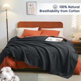 King Size Organic Waffle Blanket 100% Cotton (BLANKET-45K)