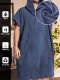 Luxury Half Sleeve Hooded Robe Towel (Design-01)