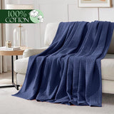 King Size Organic Waffle Blanket 100% Cotton (BLANKET-61K)