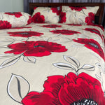 100% Cotton Cream Colour Bedsheet (FZK426)