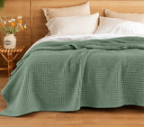 Super King Size Organic Waffle Blanket 100% Cotton (BLANKET-64K)