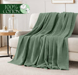 Super King Size Organic Waffle Blanket 100% Cotton (BLANKET-64K)